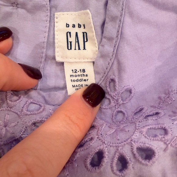 GAP Lavender Eyelet Kids Dress Set - Picture 6 of 6